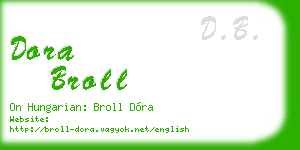 dora broll business card